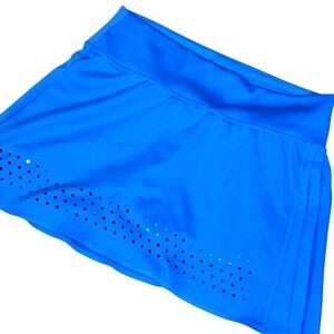 Adidas‎ Tennis Skort Womens Medium Blue Aeroready Laser Cut Athletic Skirt